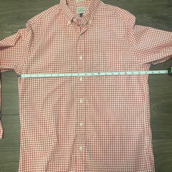J.Crew Red and White Gingham Long Sleeve Button Down Shirt, Size Small - Picture 3 of 6